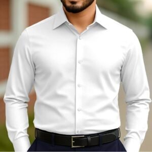 white চায়না মাইক্রো স্টিস ফেব্রিক শার্ট
