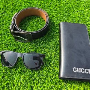 GUCCI সানগ্লাস + মানিব্যাগ  সাথে একটি প্রিমিয়াম বেল্ট নিশ্চিত গিফট