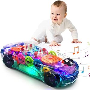 Gear Racing Car Universal Walking Lighting Music Electric Toy