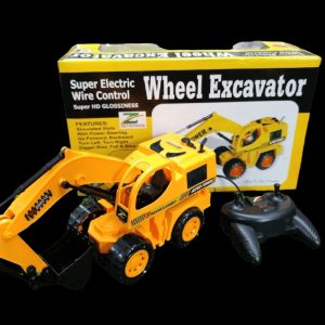 Plastic Super Electric Wire Control Wheel Excavator Toy